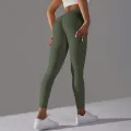 Scrunch Butt Gym Leggings Sexy V Waist Push Up Leggings Women Fiteness Leggings Naked Feeling Yoga Pants Workout Tights Leggings. 