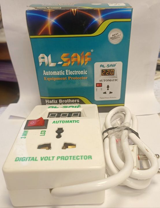AlSaif Automatic voltage stablizer muhafiz LCD TV Computer Laptop fridge freezer