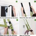 A Universal Yoga Stretching Strap with Door Anchor, Polyester Fitness Strap, Leg Stretch, Backbend Assisted Dance, Ballet.