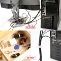 UMUST Silicone Cable Ties,Cord Organizer,Cable Straps,Reusable Cord Ties,Travel Cable Organizer ,Cute Elastic Tie, Wire Ties. 