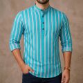 Premium Long Sleeve Striped Katua for Men. 