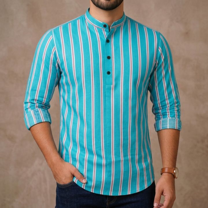 Premium%20Long%20Sleeve%20Striped%20Katua%20for%20Men%20-%20Image%202