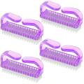 4pcs/Set Nail Art Tools Kit With Large Nail Polish Brush, Dust Brush, Cleaning Brush And Cuticle Pusher. 