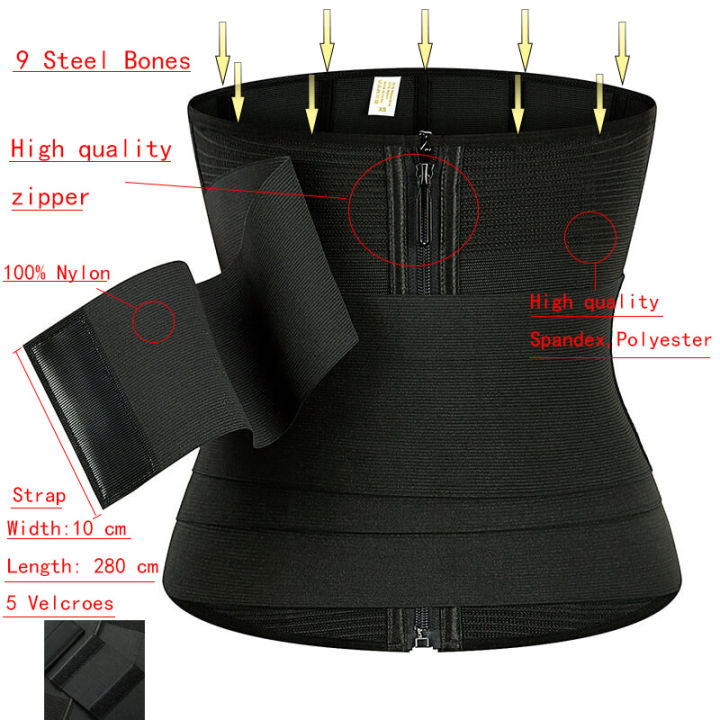 9%20Steel%20Bones%20Waist%20Trainer%20Body%20Shaper%20Adjustable%20Belly%20Tummy%20Control%20Snatch%20Me%20Up%20Wrap%20Stretch%20Bands%20Slim%20Body%20Shaper%20Women%20-%20Image%205