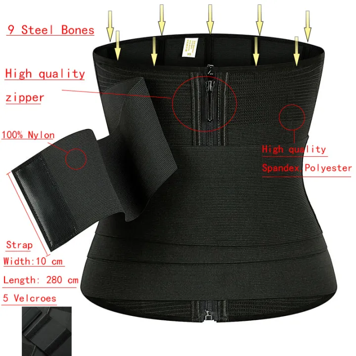 9%20Steel%20Bones%20Waist%20Trainer%20Body%20Shaper%20Adjustable%20Belly%20Tummy%20Control%20Snatch%20Me%20Up%20Wrap%20Stretch%20Bands%20Slim%20Body%20Shaper%20Women%20-%20Image%205
