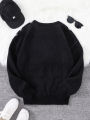 New Popular Autumn and Winter Spider Web Jacquard Pattern Pullover Sweater Casual Round Neck Knitted Men's Pullover. 