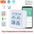 Tuya New WiFi Temperature Humidity Sensor Smart Life Backlight Hygrometer Thermometer Sensor Support Alexa  Home Assistant. 