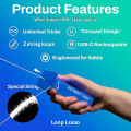 String Rope Launcher Fidget Toy Loop Rope Glow in The Dark USB Electric String Rope Launcher Handheld String Cool Toy Gift. 