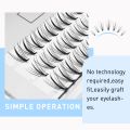 DIY Lashes Two Boxes 10P 20P Mix Heat Bonded A/M Shape Spikes Cluster Eyelash Extension 3D False Individual Makeup Premade Fan. 