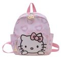 28x24CM Kawaii Sanrio Hello Kitty Cinnamoroll My Melody Kuromi Students Schoolbag Boys Girls Anime Kawaii Cartoon School Bag. 