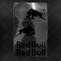 red bull bike and car sticker. 
