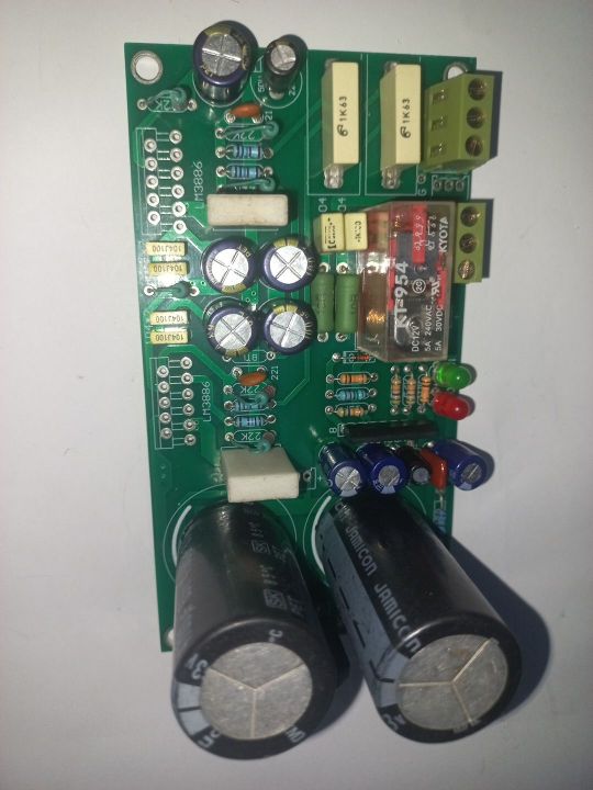 LM3886 (without ICs) assembled Stereo power amplifier with speaker protection