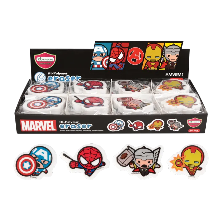 Marvel%20pencil%20eraser%20master%20art%20Avengers%20eraser%20cute%20Iron%20Man%20Spiderman%20Captain%20America%20mvrm1%20eraser%20-%20Image%203
