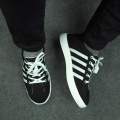 Black & Khaki Cotton Fabrics Sneaker Shoes Slip-Ons & Sneakers for Men. 