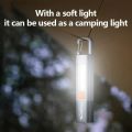 Smiling Shark SD1023 LED Multifunctional Flashlight with Hook Camping Light USB Rechargeable Zoomable. 