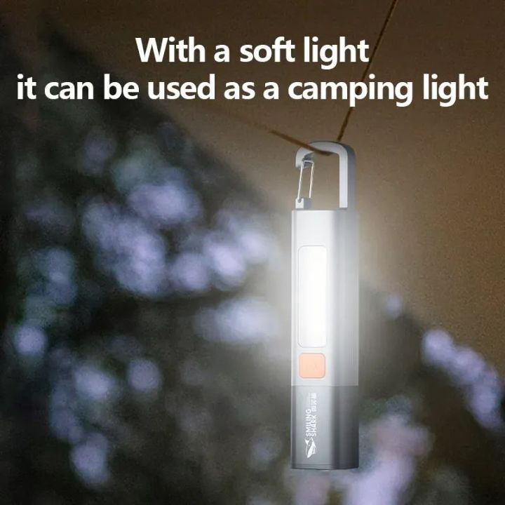 Smiling%20Shark%20SD1023%20LED%20Multifunctional%20Flashlight%20with%20Hook%20Camping%20Light%20USB%20Rechargeable%20Zoomable%20-%20Image%203