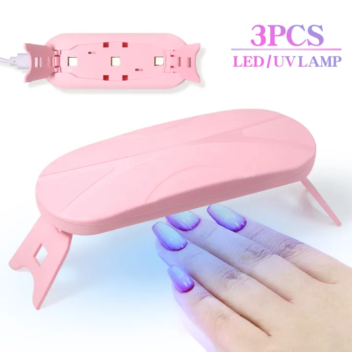 LULAA Foldable Nail Lamp Machine Mini UV LED Nail Lamp For Home Salon Tools Professional Nail Phototherapy Mouse Nail Lamp