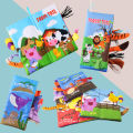 0-36M Baby 3D Cloth Book Early Learning Toy Tail Puzzle Parent-child Interactive Soft Cloth Infants Activity Toys for Babies. 