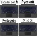 Backlit Keypad for Microsoft Surface Pro 3 4 5 6 7 8 9 X Go 1 2 3 Trackpad Wireless Magnetic Keyboard Arabic Ñ Korean AZERTY. 
