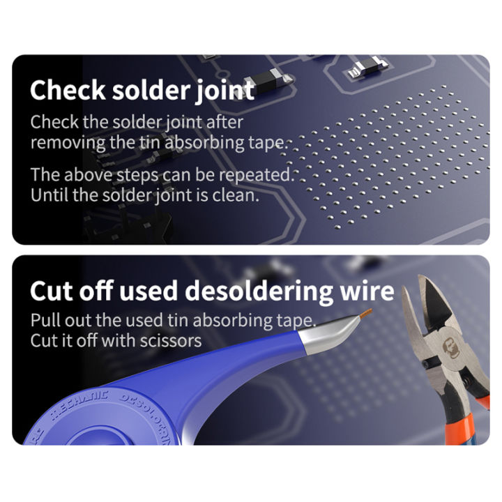 MECHANIC%20SR20%20Desoldering%20Wire%20Braid%20Solder%20Wick%20Tin%20Remover%201.0/1.5/2.0/2.5/3.0/3.5mm%20for%20PCB%20Welding%20Rework%20Tools%20-%20Image%205