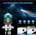 H6 LED Motorcycle Headlight Bulb with HD Projector Super Bright H6 LED Headlight Bulb 25W 6000K Moto High/Low Beam White Lghting Modes Plug And Play 12V-80V 1PCS. 