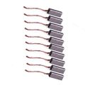 New 10/20pcs Carbon Brushes Wire Leads Generator Generic Electric Motor Brush Replacement 4.5 x 6.5 x 20mm.