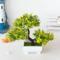 Plastic Artificial Plants Bonsai Home Room Table Decoration Small Tree Pot Fake Plant Flowers Potted Garden Balcony Ornaments. 