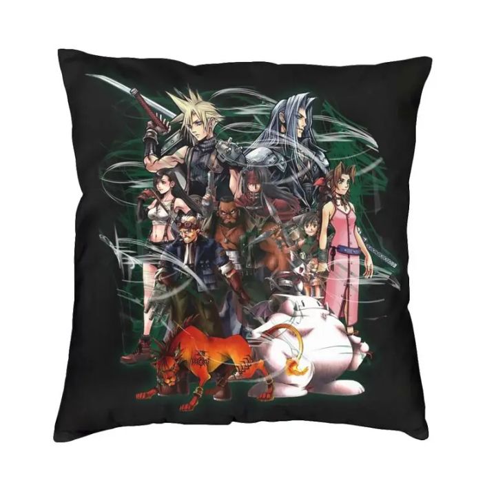 Luxury Final Fantasy Throw Pillow Cover Home Decor Custom Square Fantasy Video Game Cushion Cover 40x40cm Pillowcover for Sofa