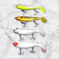 Silicone Soft Bait Especial for Barramundi Gaint Travally Swimbait 10cm 40g Fishing Wobblers Artificial Rubber Baits for Pike Bass Lure Tackle. 