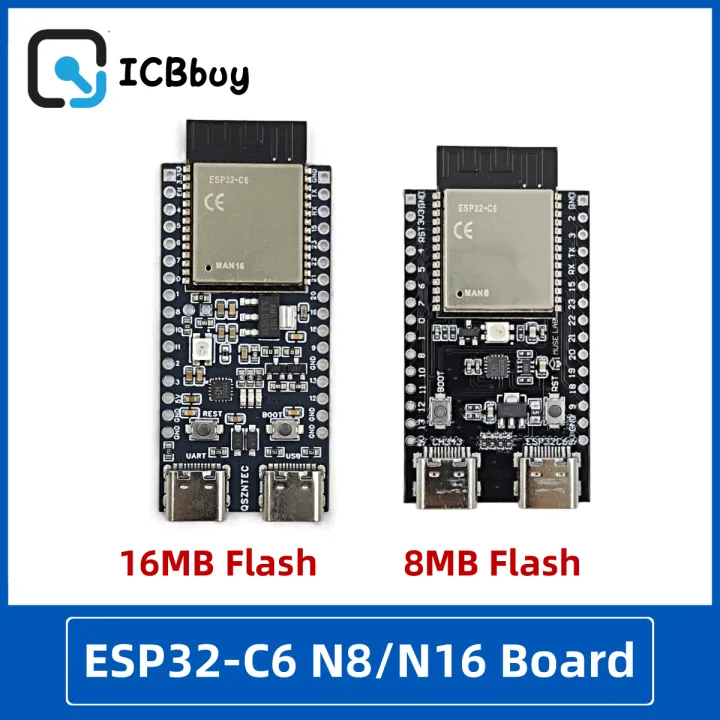 ESP32-C6-N8 development board ESP32 C6 N8 N16 8MB 16MB SPI Flash Demo ...