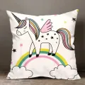 Rainbow Unicorn Decorative Pillowcase Living Room Office Ornaments Home Pillowcase. 
