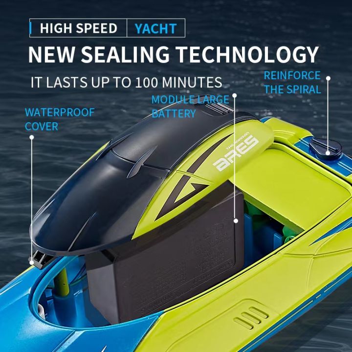 15KM/h%20Remote%20Control%20Boat%20Double%20Rudder%20Motor%20Waterproof%20ABS%20High%20Speed%20Speedboat%20S4%20Boy%20Toy%20Speedboat%20Gift%20Summertime%20Kids%20-%20Image%204