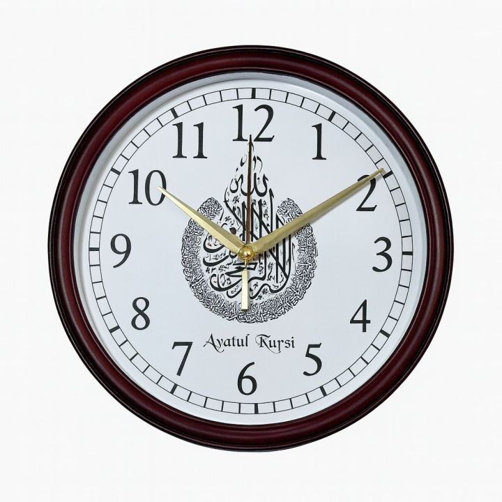 Premium Quality stylish round shape small Arabic Decorative Wall Clock_ Black