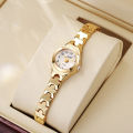 【New Trend】Women's small exquisite Arabic numerals small dial steel strap quartz watch suitable for Halloween gifts, daily wear and so on.. 