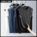 Running Vest Men Loose Sleeveless Shirt Basketball Tank Top Gym Sportswear For Male Fitness Workout Muscle Top Mesh Breahtable.