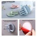 3 Rotatable Seamless Adhesive Hook Strong Bearing Stick Hook Kitchen Wall Hanger Bathroom Kitchen Supplies Hooks Home Organizer. 