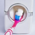 Wall Mounted Automatic Toothpaste Dispenser Dustproof Toothbrush Holder Wall Mount Stand Bathroom Accessories Set Toothpaste Squeezers. 