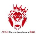 20cm Car Sticker Lion Car Vinyl Decal Sticker Art Design Pattern Auto Parts Windshield PVC Waterproof. 