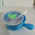 ModularTech kids bowl with cover and spoon, colorful high quality plastic bowl set with cartoon characters, bowl set with spoon for good food habits of your kids, healthy meal time bowl set for children. 