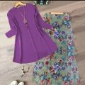Stylish Casual Ware 2 piece Stitched Suit For Ladies Girls. 