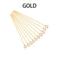 200pcs 16/20/25/30/35/40/45/50mm Flat Head/Ball Head/Eye Head Pins Metal Headpins For DIY Jewelry Findings Making Accessories. 