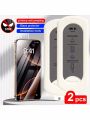 2pcs Anti Peeping Screen Protector for iPhone 16 13 12 14 15 ProMax 14Plus Dust Free Tempered Glass With Alignment Mounting Cove. 