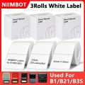 Niimbot Label 3Rolls Label For B1 B21 B3S B31 K3 Mini Portable Thermal Printer Label White Sticker For Adhesive Label Printer. 