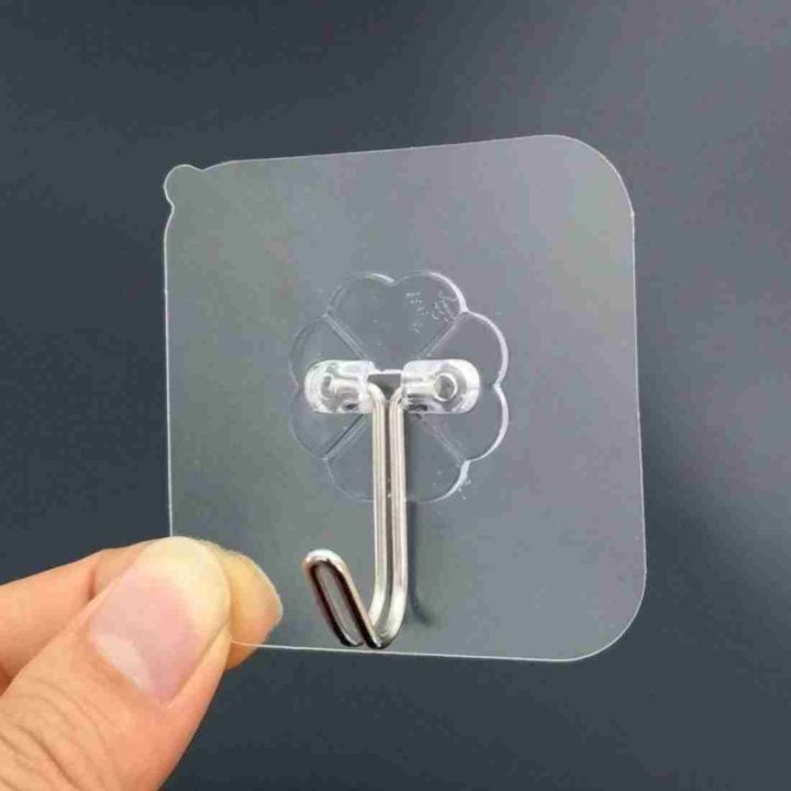 10pc%20Self%20Adhesive%20Wall%20Hooks%20Sticker%20For%20Hanging%20Seamless%20Transparent%20Wall%20Hook%20-%20Image%206