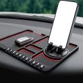 Anti-Skid Car Dashboard Sticky Pad Multifunction Car Phone Holder Non Slip Sticky Anti Slide Dash Phone Mount Silicone Car Pad  Mobile Phone Holder Stand Number Plate Washable_Black. 
