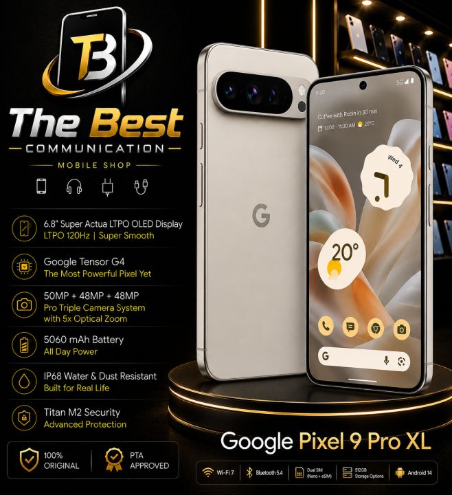 Google Pixel 9 Pro XL Official PTA Approved 16 GB - 128/256 GB Dual Sim
