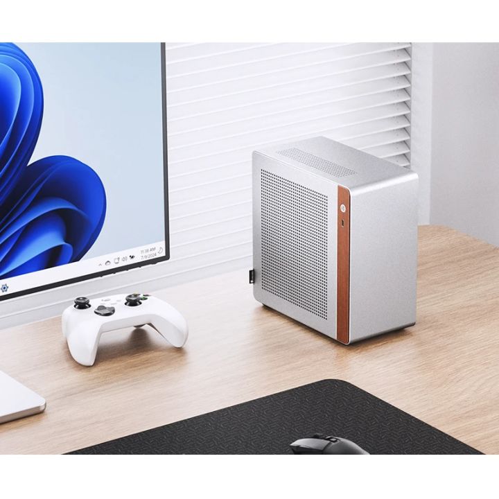 JONSBO%20NV10%20Chassis%20ITX%20MINI%20Full%20Aluminum%20%20Support%201U%20FLEX%20Power%20Supply%20Standing%20or%20Lying%20Computer%20Case%20-%20Image%204