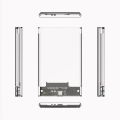 Transparent HDD Case SATA to USB 3.0 Hard Drive Case External 2.5'' HDD Enclosure Support UASP, for Type C SSD Disk Case Box. 