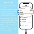 Giochem Ethernet Adapter Compatible with Lightning iOS 15, RJ45 Ethernet LAN Network Adapter for Phone Pad, 3.3ft/1 Mc, 10/100Mbps High Speed. 