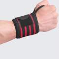 Wrist Support Band pair for Men and Women - Wrist Wraps with Thumb Loop for Weightlifting, Powerlifting, Gym, and Crossfit.. 